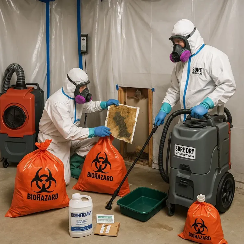 Contaminated Water Handling Protocols process in Quinlan, TX